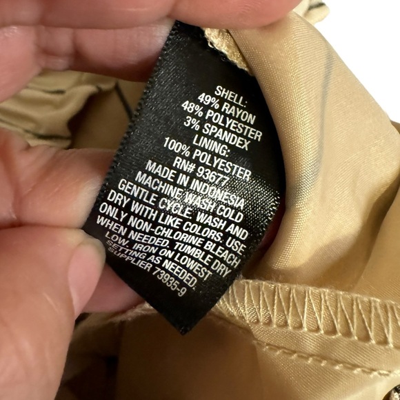 Worthington Tan Striped Ankle Pants - Picture 7 of 11